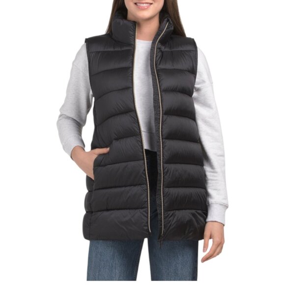 SAVE THE DUCK Jackets & Blazers - SAVE THE DUCK Coral Elongated Puffer Vest